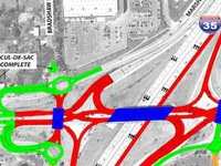 95th Street, I-35 interchange to close